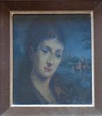 ROGER VAN BELLEGHEM / VROUWENPORTRET OLIEVERF 40x36cm KADER, Enlèvement ou Envoi