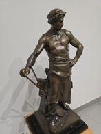 Bronzen beeld "Le Travail" - Émile Louis PICAULT (H: 53 cm), Ophalen