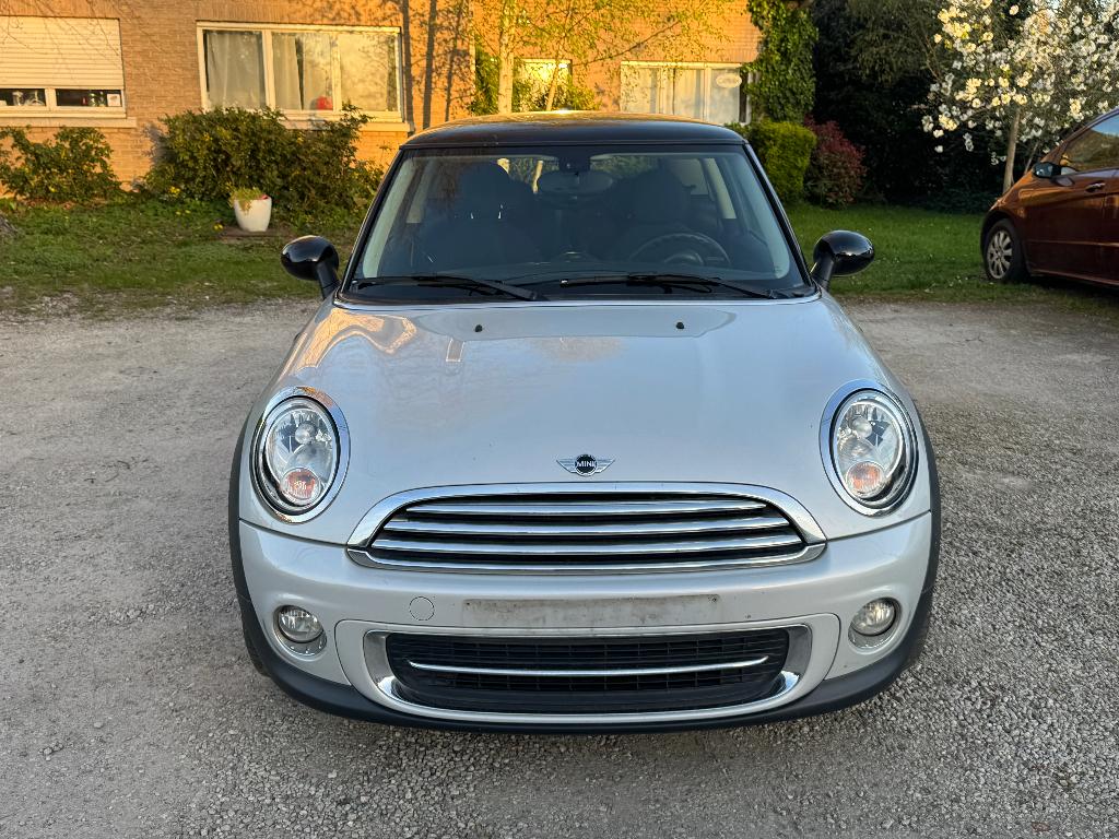 Mini Cooper 1.6i / 133.000km / Airco / Euro 5, Auto's, Zwart, 4 cilinders, 1600 cc, Leder en Stof