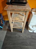 Table à roulettes Bekväm Ikea, Maison & Meubles, Enlèvement, Chêne