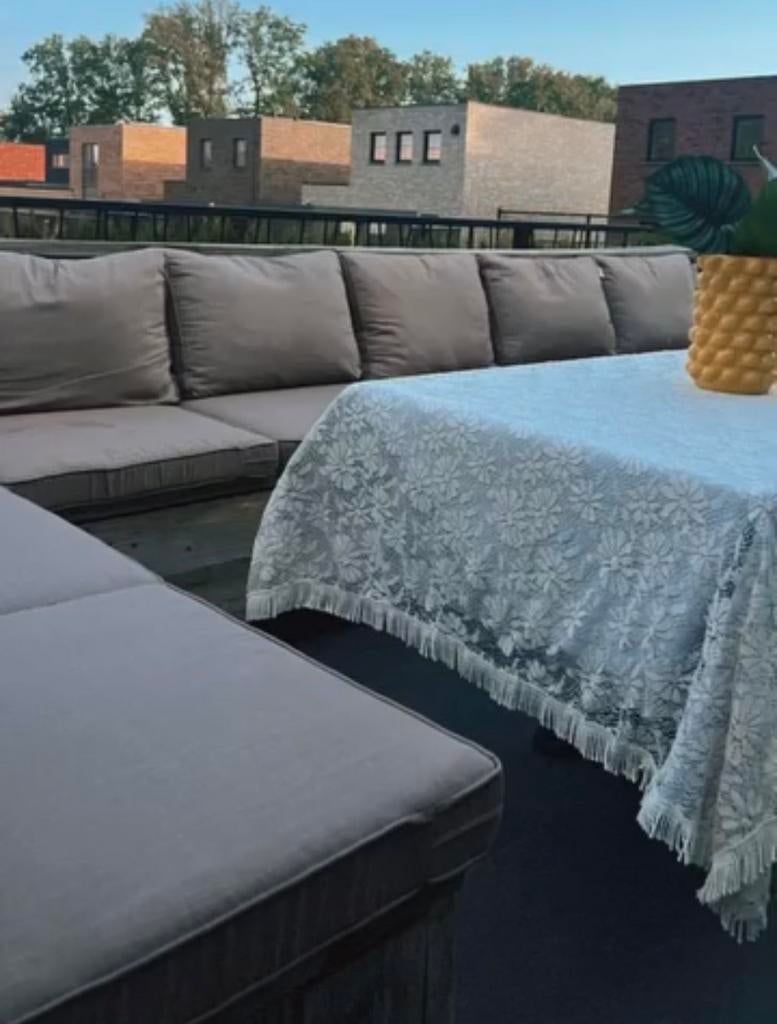 Lounge kussen 8 kussens 8 rug kussens, Tuin en Terras, Tuinmeubel-accessoires, Ophalen, Zo goed als nieuw