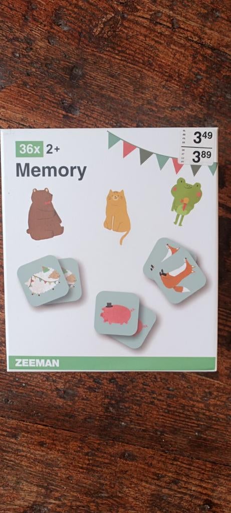 Jeu de Memory * Zeeman * 36 pièces * 2 +, Enfants & Bébés, Jouets | Jouets de bébé, Enlèvement ou Envoi, Neuf