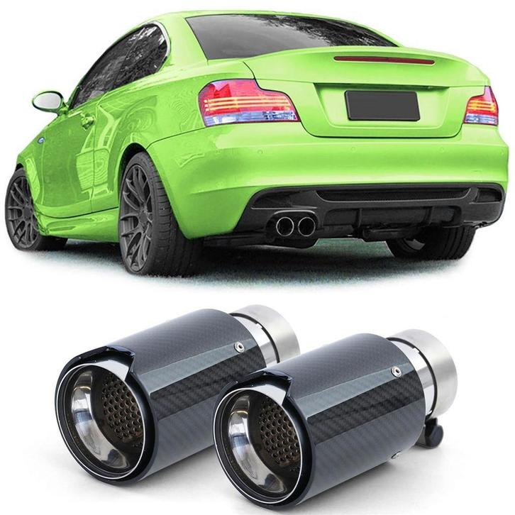 Set Uitlaatsierstuk Rond Voor Bmw 1 Serie E81 E82 E87 E88 Ec, Auto diversen, Tuning en Styling, Verzenden