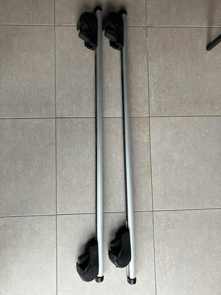 Universele Dakdragerset Twinny Load 124cm voor open reling, Auto diversen, Dakdragers, Zo goed als nieuw, Ophalen