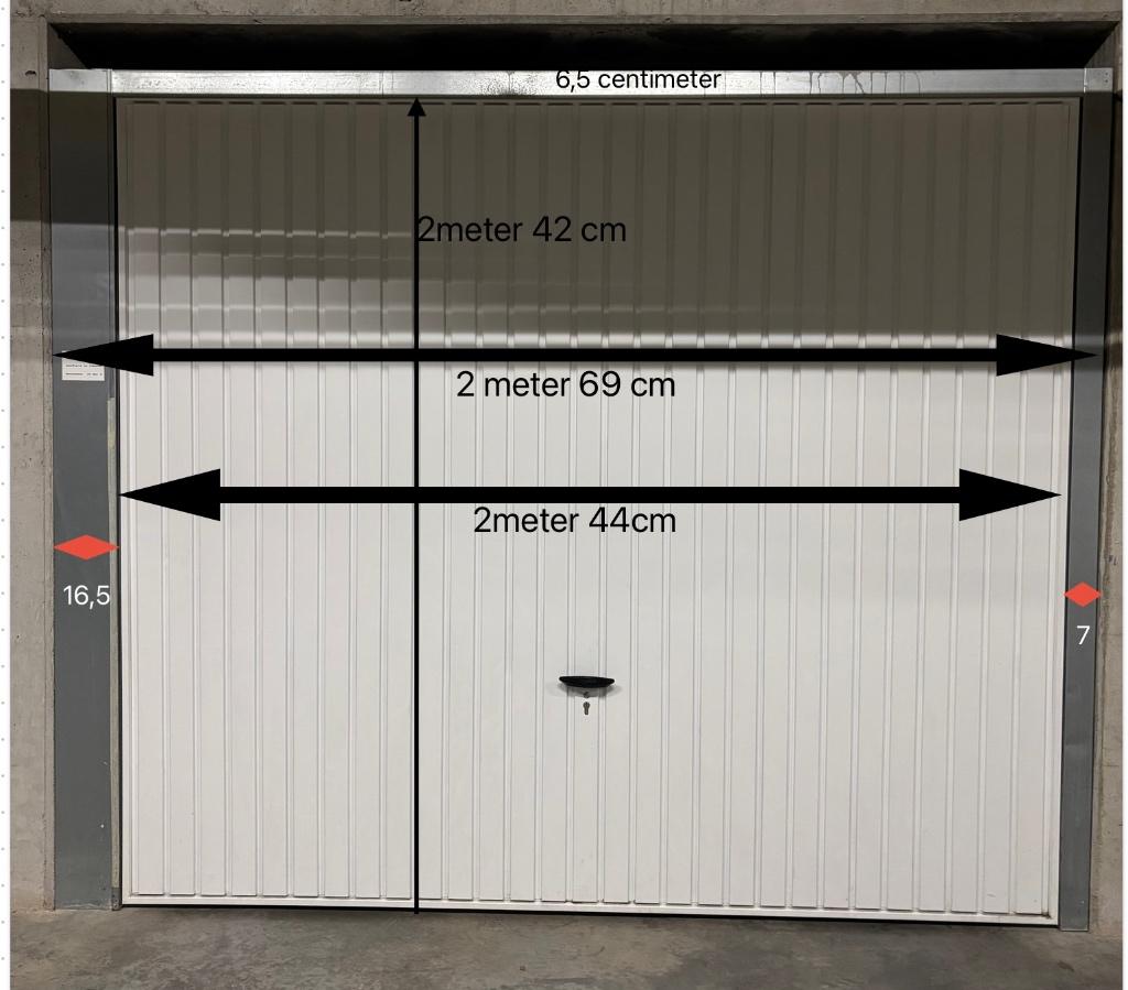 Garagepoort, Comme neuf, Enlèvement, Porte de garage, 215 cm ou plus