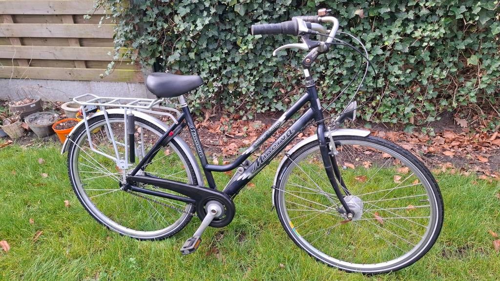 Rijklare damesfiets stadsfiets minerva 7v nexus naafdynamo, Autres marques, Vitesses, Frein sur jante, 53 à 56 cm