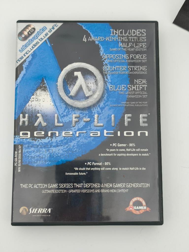 Half-Life Generation PC 4 Disc Edition, Games en Spelcomputers, Gebruikt, Vanaf 18 jaar, Shooter, 1 speler