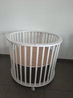 Babybox, Witte ronde box / speelbox op wieltjes, Kinderen en Baby's, Babyparken, Ophalen, Rond, Wieltjes