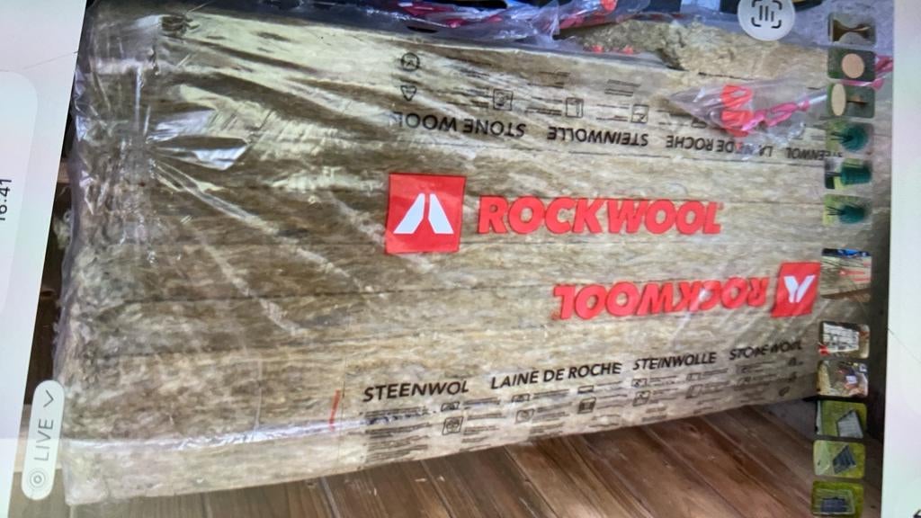 Isolatie Rockwool, Bricolage & Construction, Isolation & Étanchéité, Neuf, Isolation des murs, 5 à 10 m², 4 à 8 cm