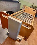 Multifunctioneel bed., Huis en Inrichting, Slaapkamer | Bedden, Ophalen, Verstelbaar, Bruin, Zo goed als nieuw