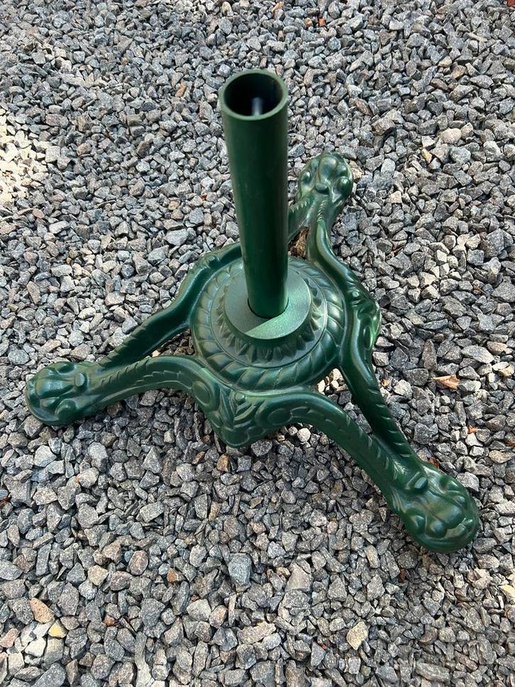 Gietijzeren parasol voet, Tuin en Terras, Parasols, Zo goed als nieuw, Parasolvoet, Ophalen