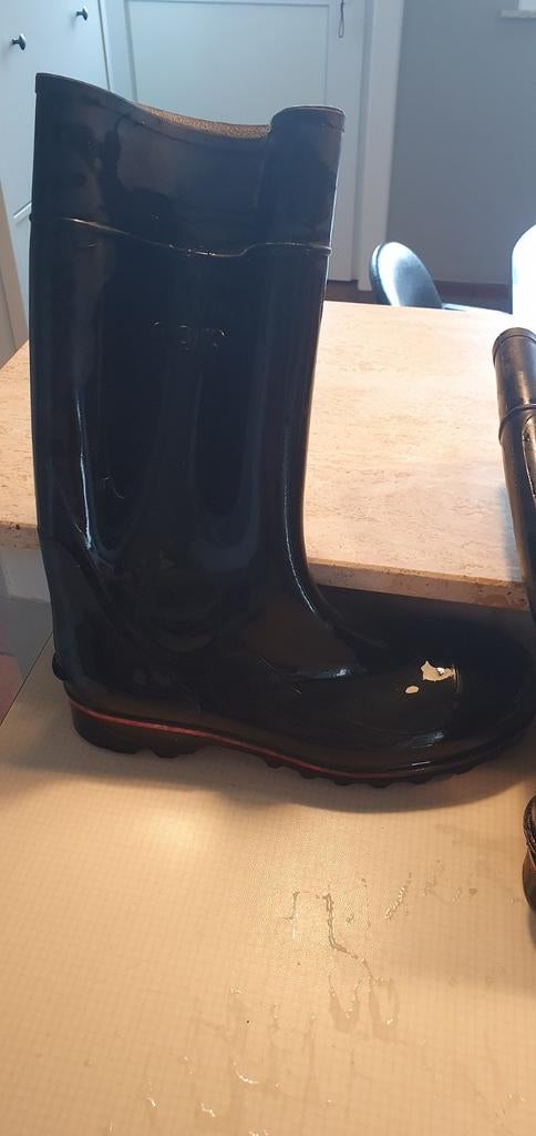 3570 Alken. Rubberen herenlaarzen "Nora" (Mt 46)8, Tuin en Terras, Ophalen, Laarzen