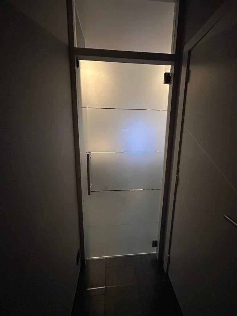 Glazen deur 83x200cm, Doe-het-zelf en Bouw, Deuren en Vliegenramen, Ophalen, Gebruikt, Glas, Binnendeur