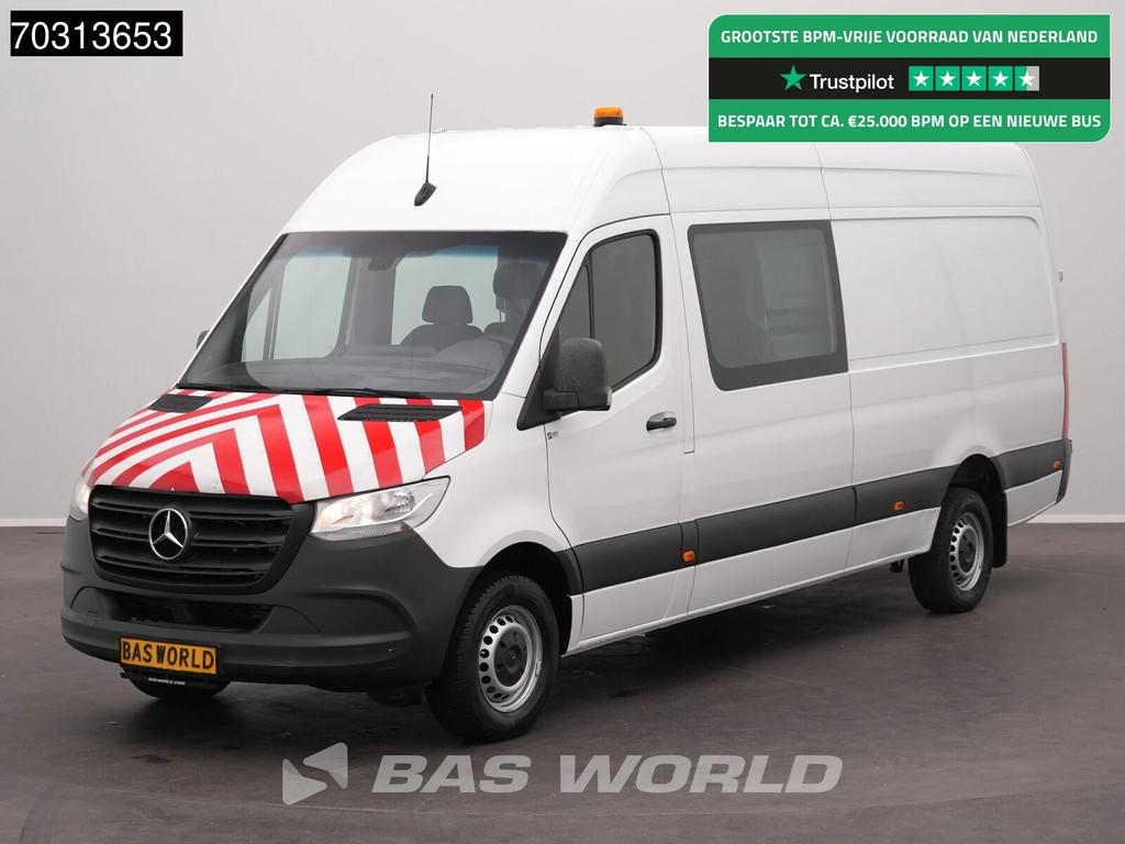 Mercedes Sprinter 314 CDI Dubbel Cabine L4H2 3,5t Trekhaak N, Auto's, Gebruikt, Euro 6, 4 cilinders, Wit