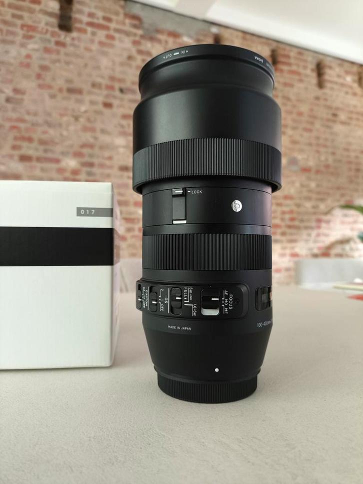 Sigma (Canon) 100-400 mm f/5,6-6,3 OS HSM, TV, Hi-fi & Vidéo, Photo | Lentilles & Objectifs, Comme neuf, Téléobjectif, Zoom, Enlèvement ou Envoi