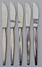 Ensemble de 5 couteaux de table WMF Cromargan Ascona Verona, Envoi, Comme neuf, Inox ou Chrome, Ensemble de couverts