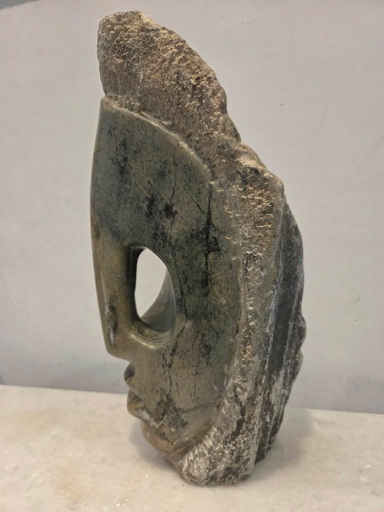 Sculpture en pierre sculptée à la main unique - Humain abstr, Enlèvement ou Envoi, Fait main, Abstrait, Statue