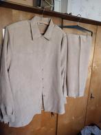 Suede pak, Kleding | Dames, Ophalen, Bruin, Maat 42/44 (L), Zo goed als nieuw