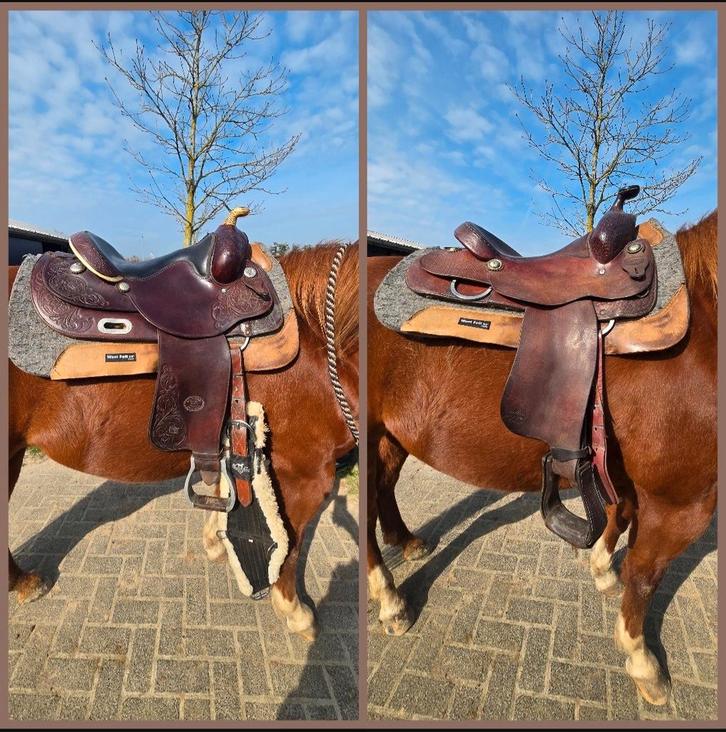 merk westernzadels, Dieren en Toebehoren, Paarden en Pony's | Zadels, Gebruikt, Western, Ophalen of Verzenden