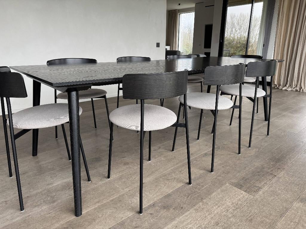 Complete eethoek – &Tradition tafel + 8 Fest stoelen, Huis en Inrichting, Complete eetkamers, Gebruikt, 6 tot 8 stoelen, Ophalen