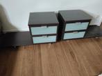 2 nachtkastjes, Huis en Inrichting, Slaapkamer | Nachtkastjes, Ophalen, Hout