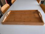 Plateau desserte avec pieds repliables en bambou., Enlèvement ou Envoi, Comme neuf, Rectangulaire