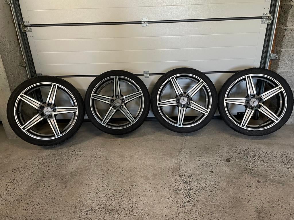 Jantes 19 pouces Mercedes classe C, Autos : Pièces & Accessoires, Pneus et Jantes, 245 mm, Véhicule de tourisme, Pneus été