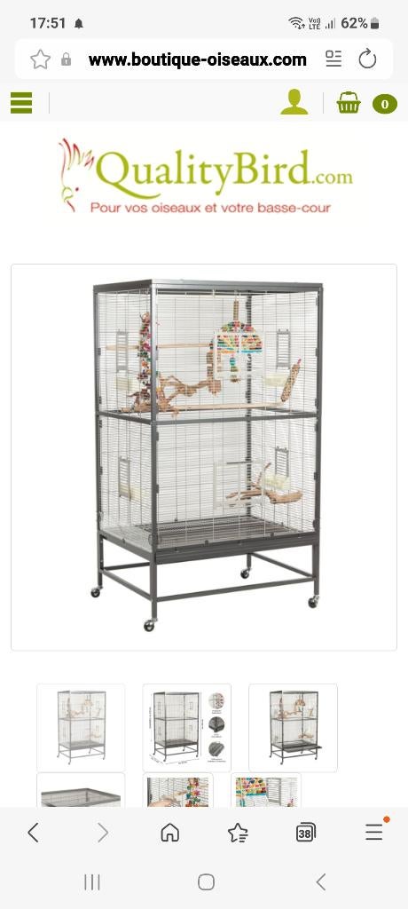 Volière d'intérieur, Animaux & Accessoires, Enlèvement, Comme neuf, Métal, Volière