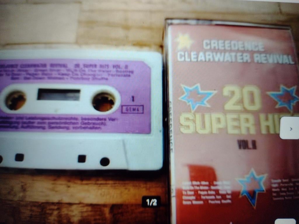 CASSETTE K7: CREEDENCE CLEARWATER REVIVAL : 20 Hits VOL 2, Enlèvement ou Envoi, Originale, Utilisé, 1 cassette audio