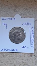 Autriche 1 couronne 1893 AG NON POLIE, Timbres & Monnaies, Monnaies | Amérique, Enlèvement ou Envoi