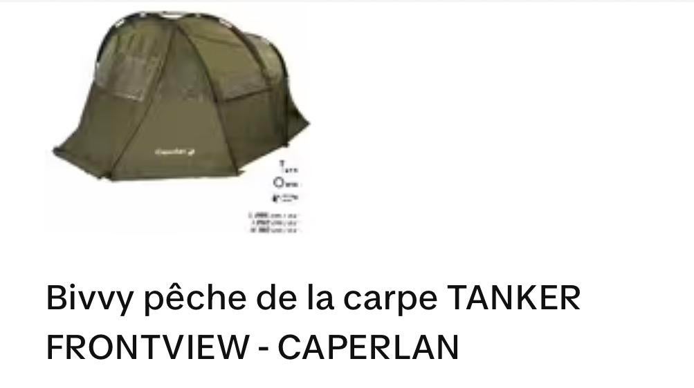 Bivvy TANKER FRONTVIEUW CAPERLAN, Ophalen, Zo goed als nieuw