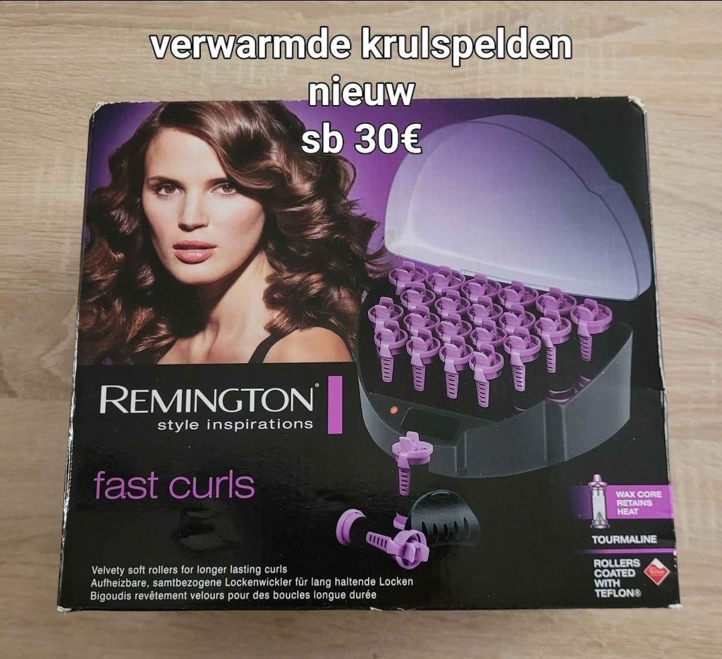 Remington verwarmde krulspelden nieuw, Handtassen en Accessoires, Uiterlijk | Haarverzorging, Ophalen, Nieuw, Krultang of Stijltang