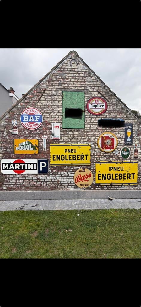 Lot de plaques émaillées/enseignes publicitaires à vendre, Enlèvement ou Envoi, Comme neuf