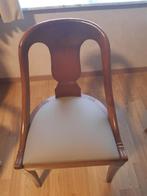 Fantasie stoel met kunstlederen zit, Huis en Inrichting, Stoelen, Ophalen, Bruin, Zo goed als nieuw, Eén