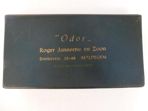 oude houten sigarendoos Odor Roger Janssens Maldegem, Collections, Articles de fumeurs, Briquets & Boîtes d'allumettes, Utilisé