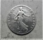 Monnaie argent France 50 centimes 1909 semeuse, Enlèvement ou Envoi, Monnaie en vrac, Argent, France