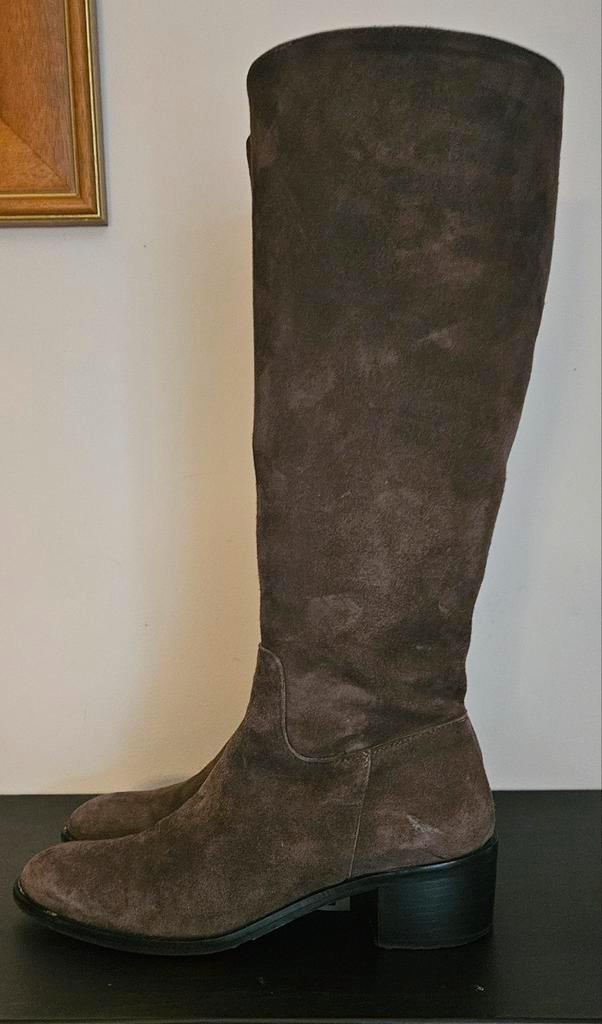 Bruine suede knielaarzen DUEE, Kleding | Dames, Schoenen, Gedragen, Hoge laarzen, Bruin, Ophalen of Verzenden