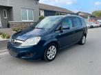 Opel Zafira 1.7cdti euro5 gps clim cuir 7place euro5 carnet, Euro 5, Blauw, 7 zetels, Leder