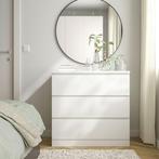 IKEA Malm wit dressoir met 3 laden, Huis en Inrichting, Kasten | Ladekasten, Zo goed als nieuw