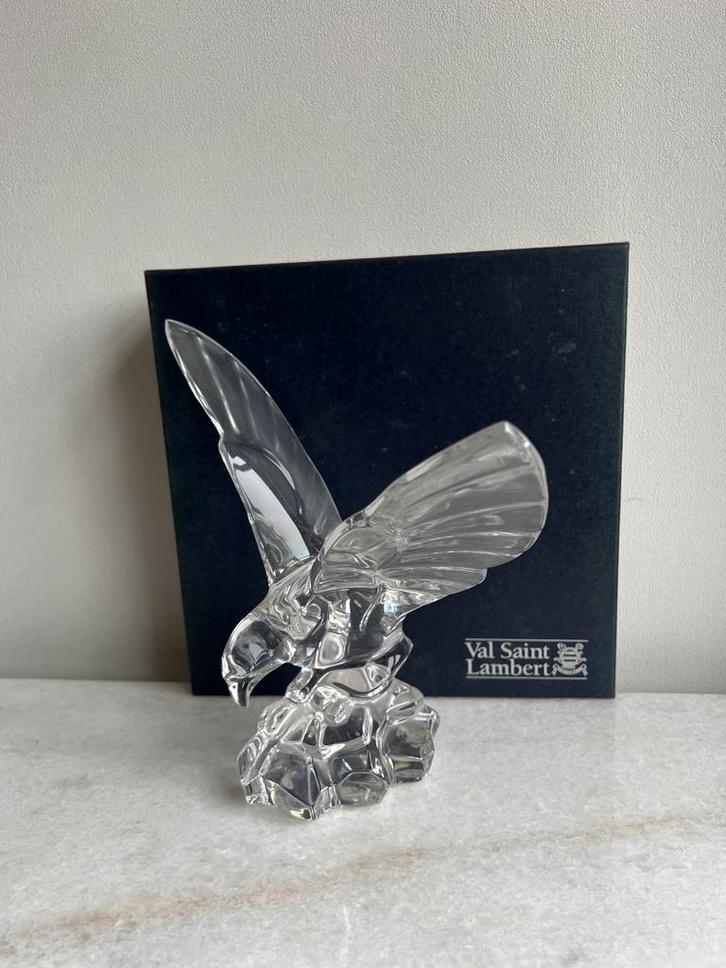 Val Saint Lambert - Kristallen Adelaar (met doos), Antiek en Kunst, Antiek | Glaswerk en Kristal, Ophalen