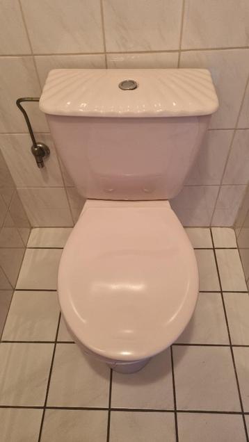 romantische vintage WC-set met schelpmotief