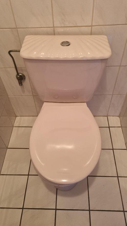 romantische vintage WC-set met schelpmotief, Huis en Inrichting, Badkamer | Badkamermeubels, Zo goed als nieuw, Wasbak of Wastafel