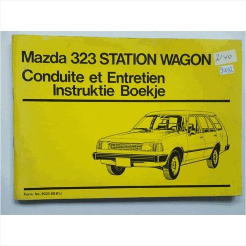 Mazda 323 Instructieboekje 1981 #1 Nederlands Frans, Autos : Divers, Modes d'emploi & Notices d'utilisation, Enlèvement ou Envoi