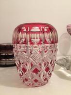 Vase en cristal rouge Aberdeen 1956 VAL SAINT LAMBERT, Antiquités & Art, Antiquités | Verre & Cristal, Enlèvement ou Envoi