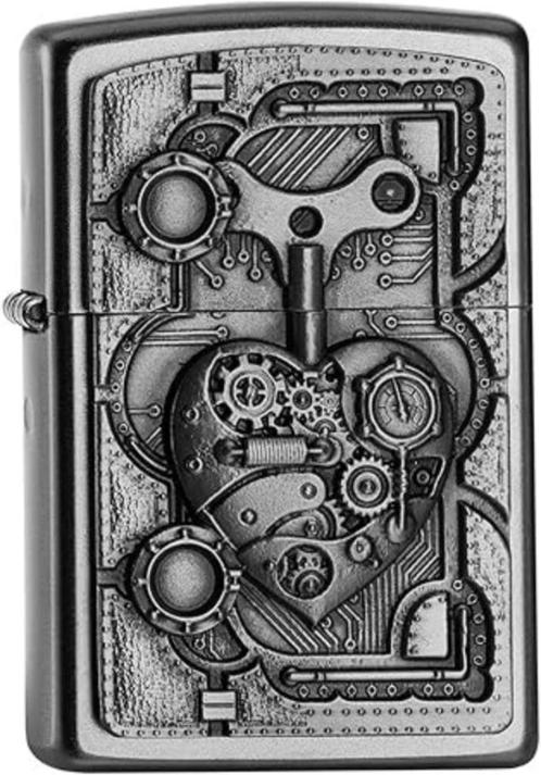 Zippo aansteker Steam Punk Heart SNELLE GRATIS LEVERING, Verzamelen, Rookartikelen, Aanstekers en Luciferdoosjes, Nieuw, Aansteker