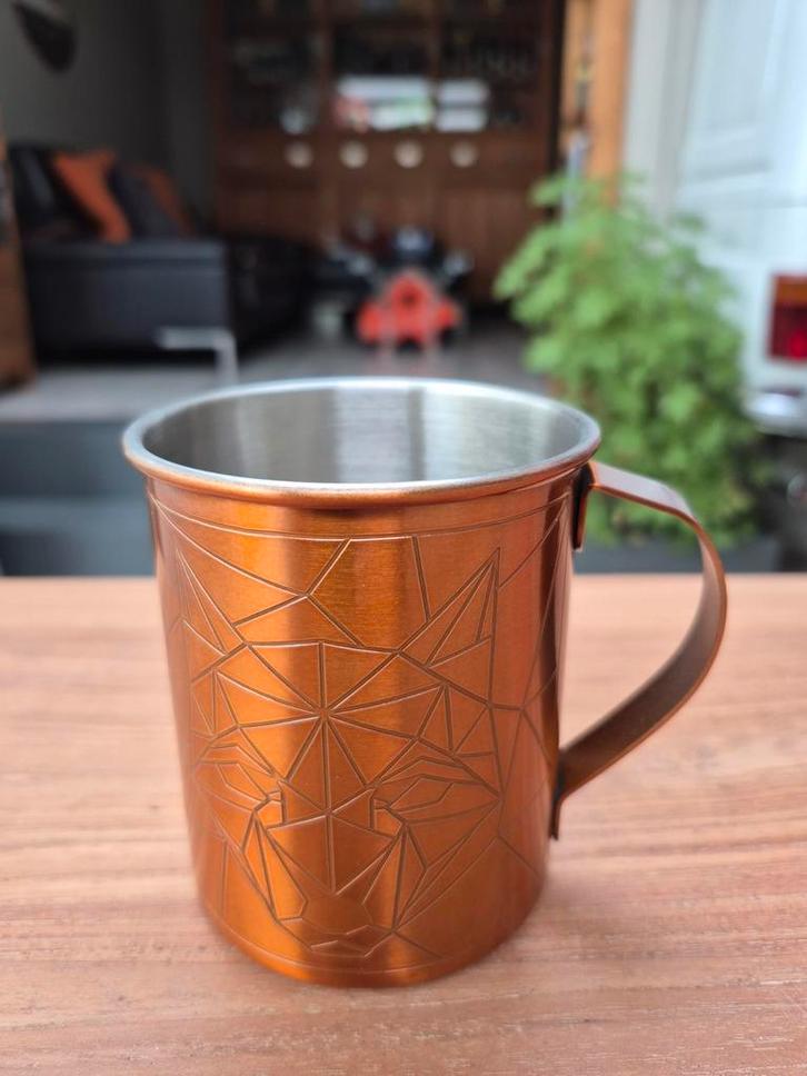 Eristoff metalen mug, Verzamelen, Merken en Reclamevoorwerpen, Nieuw, Ophalen of Verzenden