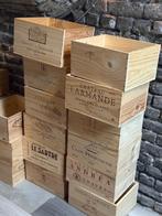 50 caisses de vin en bois – idéales pour déco ou cave à vin, Ophalen, Gebruikt, Frankrijk, Rode wijn