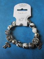 Soort van elastische Bedelarmband (NIEUW), Handtassen en Accessoires, Armbanden, Ophalen of Verzenden, Nieuw, Met bedels of kralen