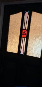 antieke deur met glas in lood, Antiek en Kunst, Ophalen