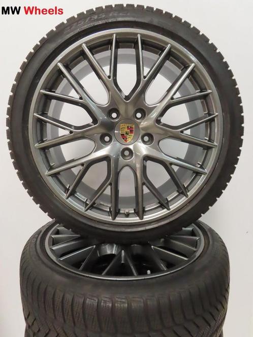 Originele Porsche Panamera 21 inch velgen met winterbanden, Auto-onderdelen, Banden en Velgen, Banden en Velgen, Winterbanden